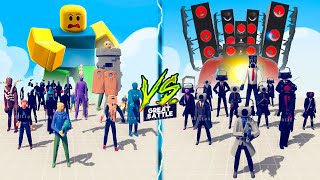 TITAN SPEAKERMAN vs ROBLOX TEAM - Totally Accurate Battle Simulator TABS