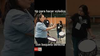 volado con las baquetas en banda de guerra #bandadeguerra #veronicaportillo