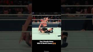 Top 2 Randy Orton RKO to Brock Lesnar😱🔥#brocklesnar #randyorton #shorts