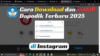 Cara Download dan Install Aplikasi Dapodik Terbaru 2025 di Instagram #dapodik #dapodik2025