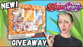 *NEW CHARIZARD PREMIUM COLLECTION BOX* Pokemon Card Opening!! GIVEAWAY!!