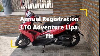 Scooter Reg Renewal, LTO adventure in Lipa, PH