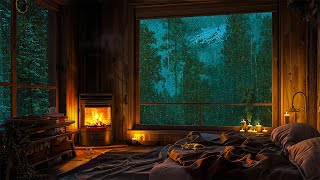 Rain on Window with Thunderstorm in Forest - Rain for Relax, Study, Meditate & Fall Asleep