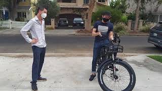 Netflix Host Justin Willman w new FattE-Bike