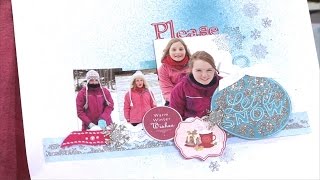 Making a Winter Scrapbook Page | In The Studio