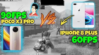 POCO X3 PRO VS IPHONE 8 PLUS TDM GAMEPLAY 2022🥵🙏🏻 | PUBG MOBILE