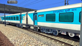 SHATABDI COACHES SHUNTING IN INDIAN TRAIN SIMULATOR 2024