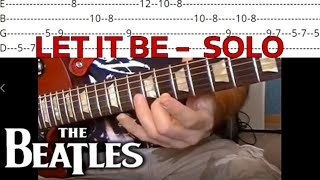 Let It Be Solo - The Beatles - Guitar Lesson WITH TABS