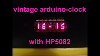 Vintage clock with bubble-LED-chip HP 5082 and Arduino