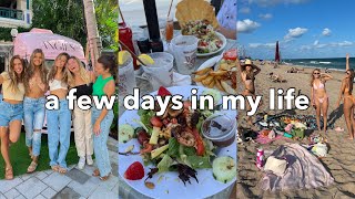 VLOG: meeting friends & fam + beach day with the girls!