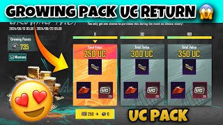 GROWING PACK UC RETURN IN BGMI | GROWING PACK SA UC RETURN KASE KARE | NEW TRICK BGMI 3.3 UPDATE