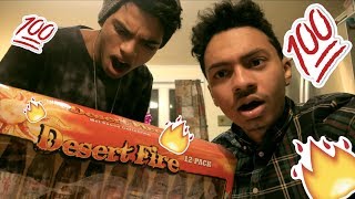 DESERT FIRE HOT SAUCE HOT WING CHALLENGE (1000000 SCOVILLE?!?!?)