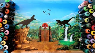 JURASSIC PARK SPRAY PAINTING - ArteDaniel