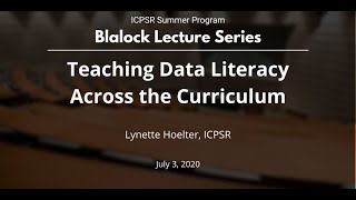 Teaching Data Literacy Across the Curriculum