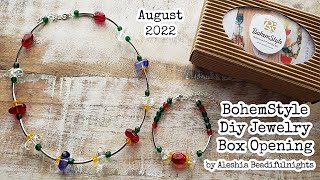 BohemStyle Diy Jewelry Box August 2022 Opening