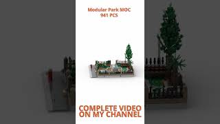 Lego MOC - Modular Park - Digital Speed Build #shorts