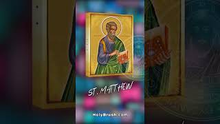 Saint Matthew the Apostle the Disciple of Jesus Icon #HolyBrush #ByzantineIcon #Chris...