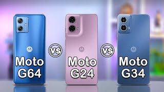 Motorola Moto G64 vs Moto G24 vs Moto G34 | Moto G series