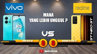 Perbandingan Vivo V25 5G dan Realme GT NEO 3T | TERBARU !!