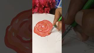 easy rose painting 🌹|| step by step || #shorts #rose #painting #attractiveart