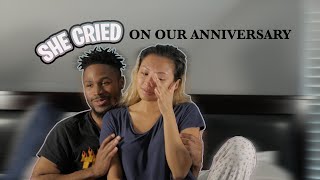 Reacting to My Girlfriend's Surprise Video on Our Anniversary *SHE CRIED*