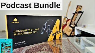 Maono AU-PM320S Podcast Bundle - Condenser Studio Microphone Set