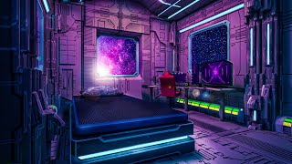 Starship Academy Dorm 🌠🎓 Spaceship Ambience White Noise for Focus & Study 🎧📚 10 Hours