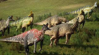 THE (𝓪𝓵𝓶𝓸𝓼𝓽) UNSTOPPABLE HADROSAUR HERD- Path of Titans | Lambeosaurus Update