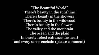 THE BEAUTIFUL WORLD There's Beauty in the Sunshine Hymn Lyrics Words text trending sing along song