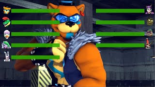 [SFM FNaF] Security Breach Fury's Rage vs Security Breach Villains WITH Healthbars