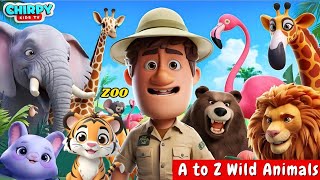 ABC Alphabet Animal Song for Kids, Learn A to Z Wild Animals Cartoon, Phonics #animalalphabet chuchu