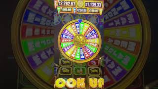 Jackpot Bonus on $8 Wheel of Fortune High Roller - 2cent max bet! #maxbet #jackpot #slots #casino