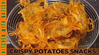 Crispy Potato Snacks: Easy 2-Minute Snacks Recipe #potatosnacks #snacksrecipe