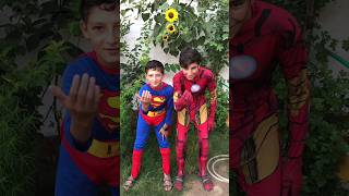 Superman and Iron man funny prank with donkey #shorts