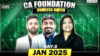 Day 2 | CA Foundation January 2025 | Live Class | Success Batch | Vidhyoday