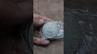 100Rs Coin India 1982.#india #rbi #coin #coins #coincollecting #reels #shorts #short #ytshorts #reel