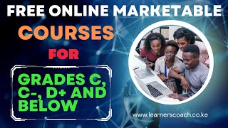 15 Best Online Courses For Grades C, C-, D+ and Below - Free Marketable Online Courses