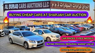 SHARJAH USED CAR MARKET | AL BURAQ CARS AUCTION SHARJAH | SHARJAH CAR MARKET | USED CARS UAE 🔥