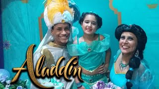 ALADDIN e JASMINE EM UM ESPETÁCULO MÁGICO!!