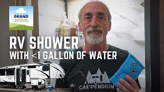 Ep. 347: RV Shower with Under 1 Gallon of Water | rvlife rvliving geyser ecoshower rvlifestyle