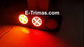 24V LED CIMC Hino Tata Fuso Truck Trailer Rear Tail Stop Reverse Indicator Light Lamp