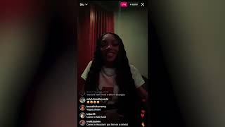 GloRilla Instagram live | April, 2023