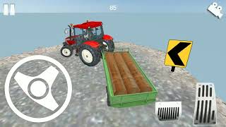 Heavy Tractor Trolley Cargo Simulator Tractor Driver Simulator - Traktör Yük Taşıma oyunu traktör