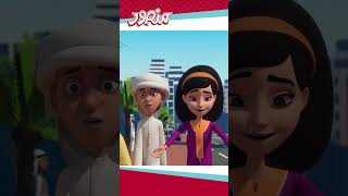 القطة المنقضة فصحى 1 | مغامرات منصور✨ #منصور#مغامرات #كرتون # shorts #أفلام_كارتون