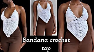 Bandana crochet top tutorial