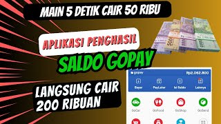 5 detik Cair 50 ribu !! Aplikasi Penghasil Saldo Gopay Dana Tercepat 2023