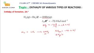 Enthalpy of formation and Enthalpy of Combustion