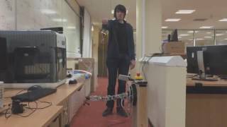 Radu Chichi demonstrates wireless robot control