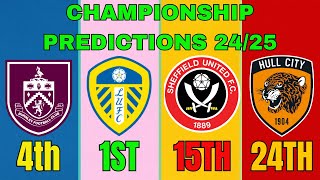 (ASMR) My Official 24/25 EFL Championship Predictions!