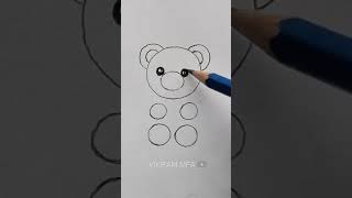 How to Draw Very Easy Teddy Bear Drawing